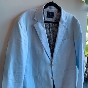 Light Blue Taylor Bird Sports Coat Blazer 42R